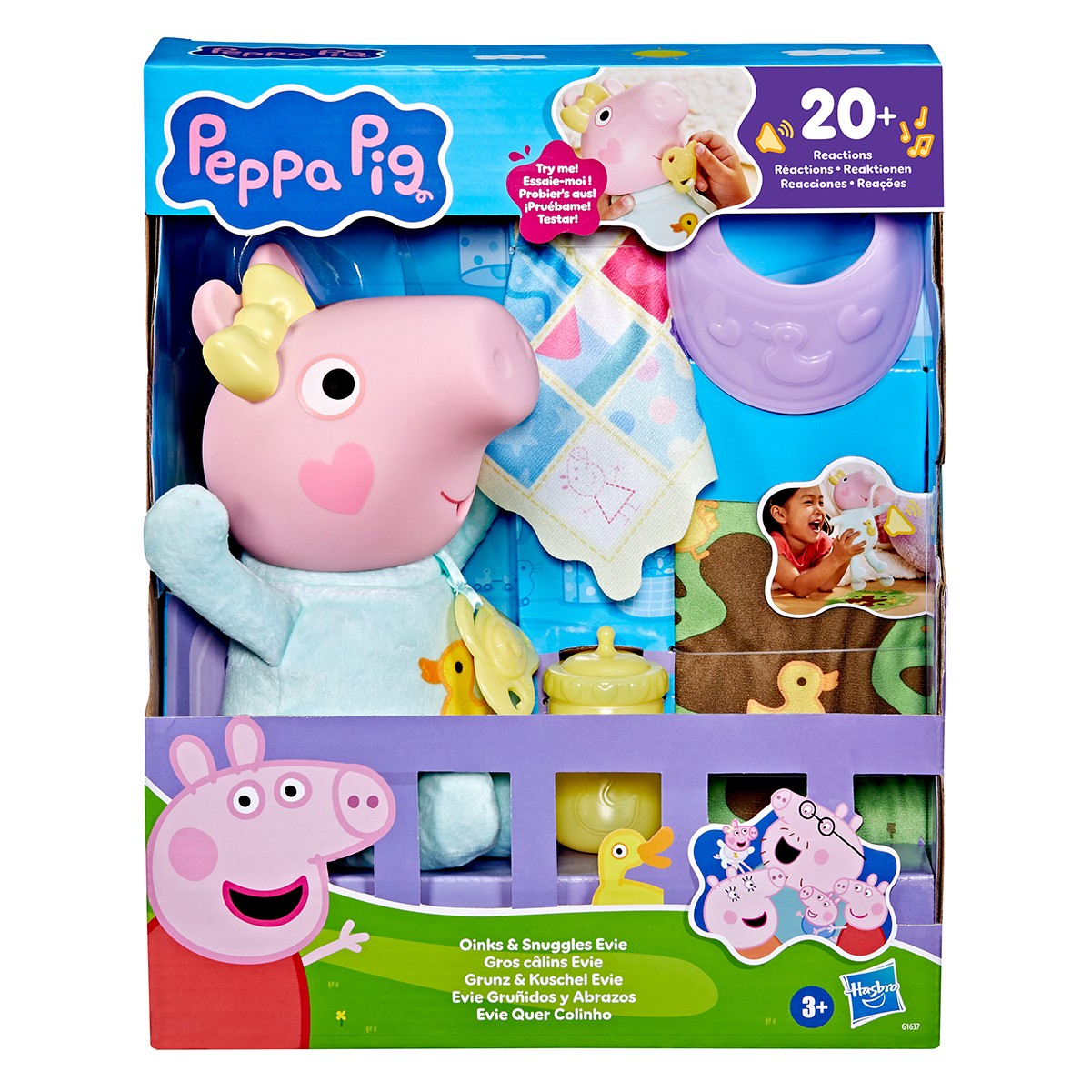 Интерактивная игрушка Peppa – Крошка Эви: Хрюшки-Обнимашки
