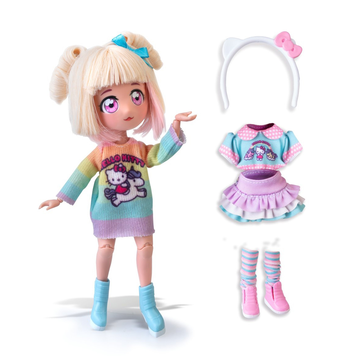 Игровой набор 4SF Manga Dolls серии "Hello Kitty" – Стильная Конфетка-Единорог (с аксесс.) — фото 2