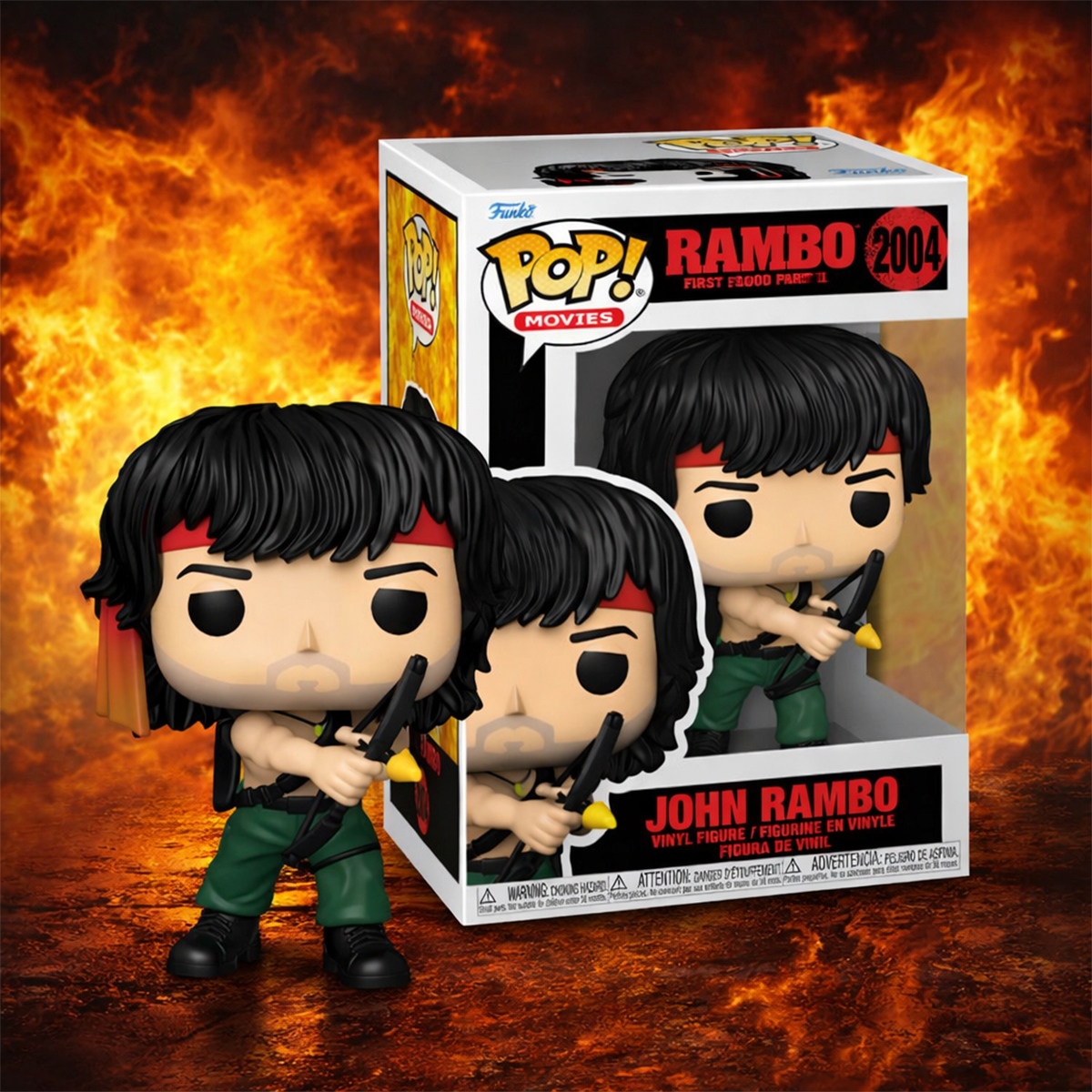 Ігрова фігурка Funko POP! серії "Рембо 2" - Джон Рембо з Луком — фото 3