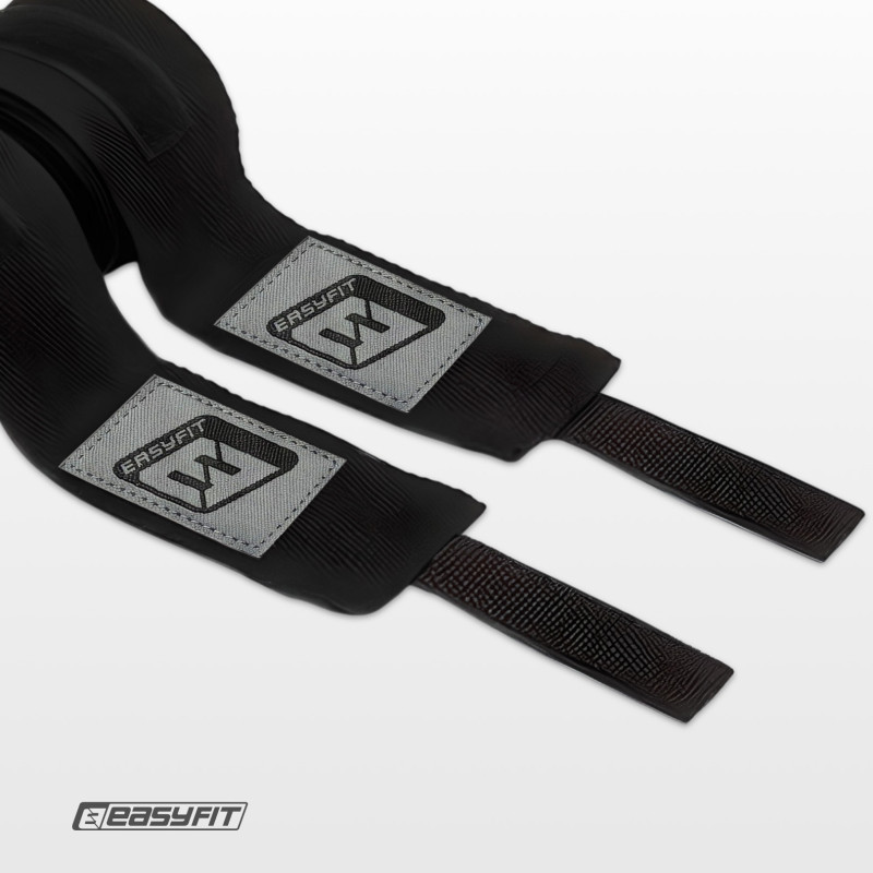 Бинты для бокса EasyFit EF-0374-30-bk, Classic Wrap, черный 3 м — фото 5