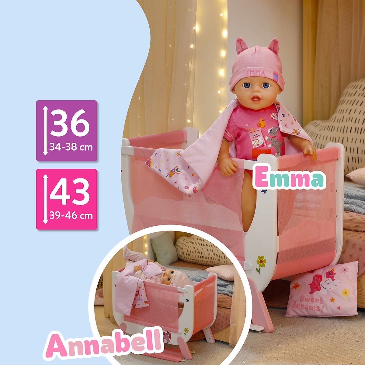 Ліжечко для ляльки BABY born – Сни Єдинорога — фото 3