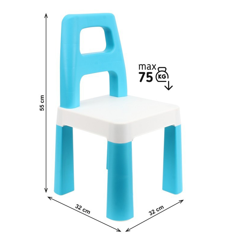 Дитячий стілець "Kids Chair" 9710TXK блакитний, до 75 кг — фото 7