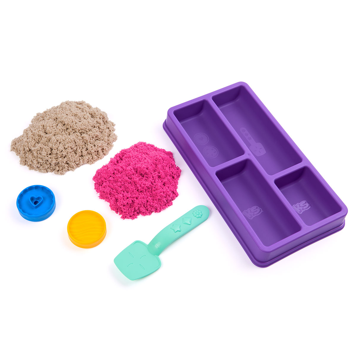 Набір піску для творчості - Kinetic Sand Кольорове Печиво (2 кольори, 227 g, аксес.) — фото 3