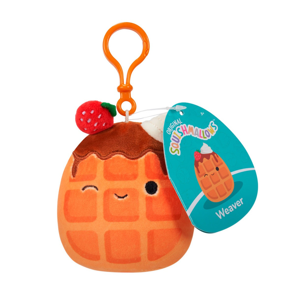 Мягкая игрушка на клипсе "Вафелька Вивер" Squishmallows SQCP00219, 9 см — фото 2