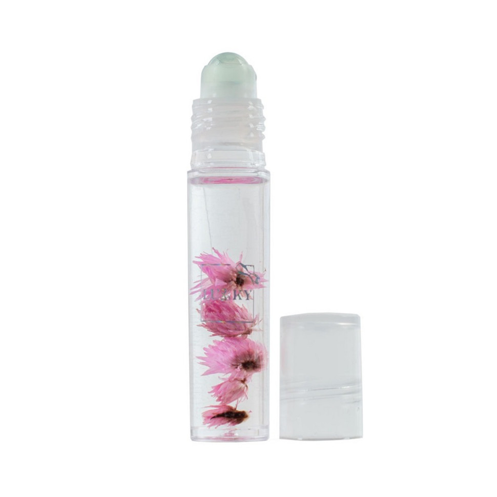 Дитяча олійка-блиск для губ Aqua Fleur T22004 з рожевими квітами