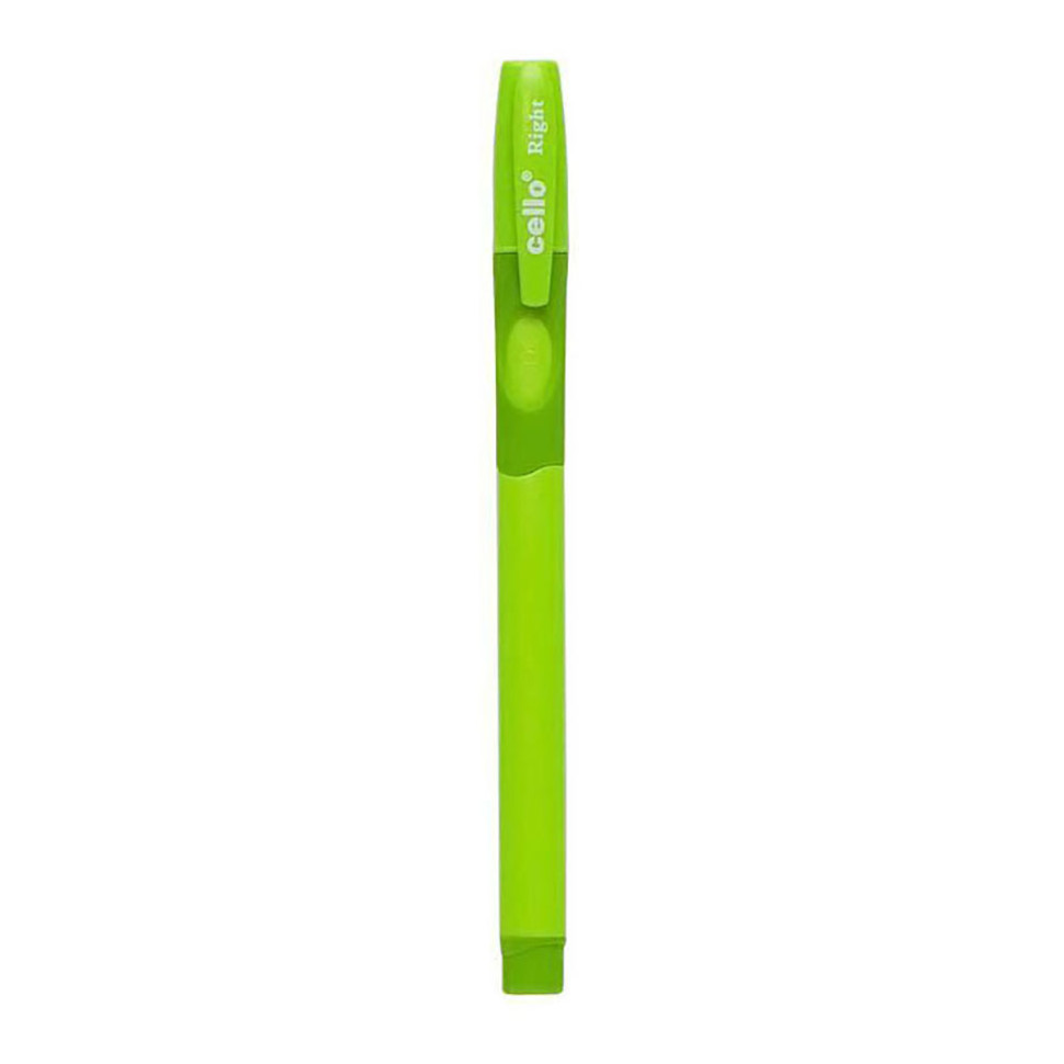 Ручка масляна "Fine Top" CL1361R-50(Blue) синя 0,7 мм, тренажер правша Зелений