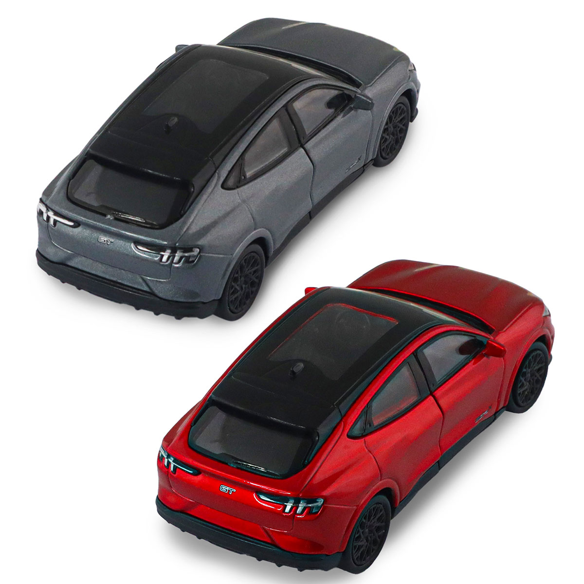 Автомодель - FORD Mustang MACH-E GT 2023 (червоний, сріблясто-сірий) — фото 11
