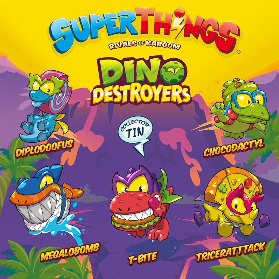 Игровой набор фигурок "Дино Разрушители" SuperThings PSTSD48TIN60, 5 эксклюзивных фигурок — фото 4