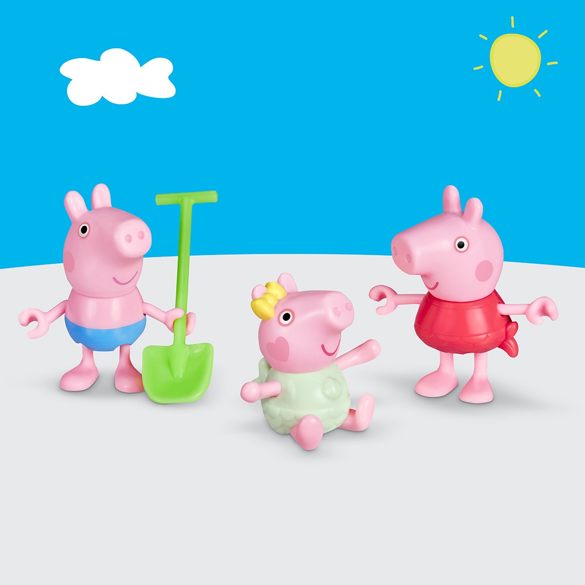 Ігровий набір Peppa Figurines – Три Маленькі Свинки На Пляжі — фото 3