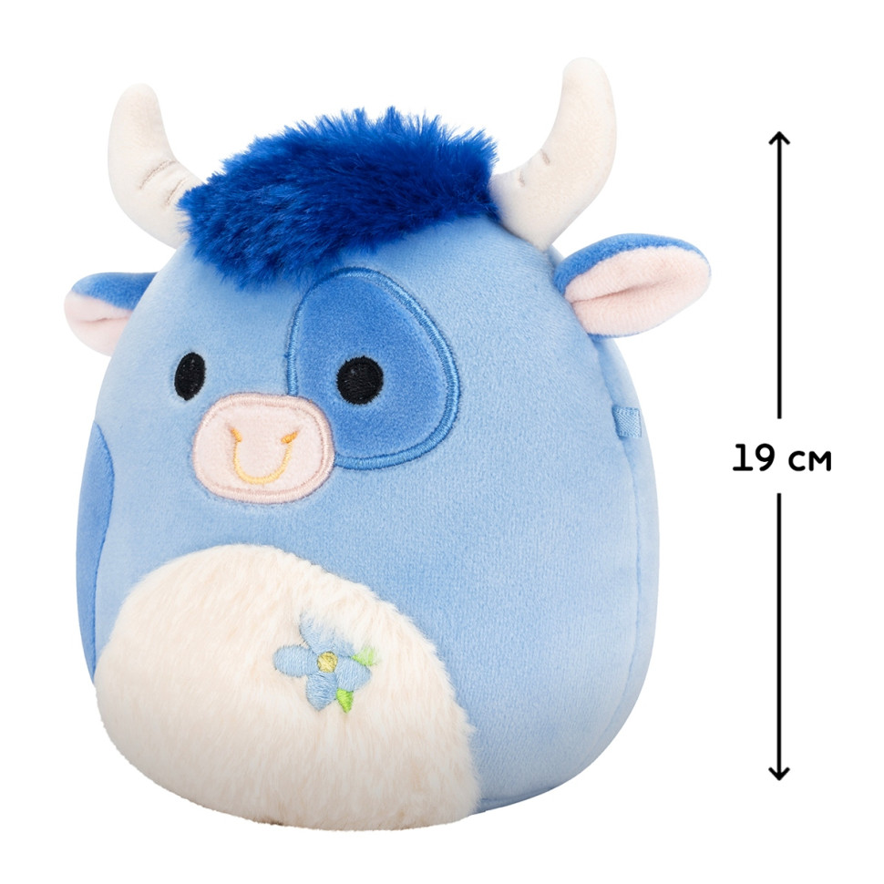 Дитяча м'яка іграшка Бик Бермайє Squishmallows SQER01213, 19 см — фото 6