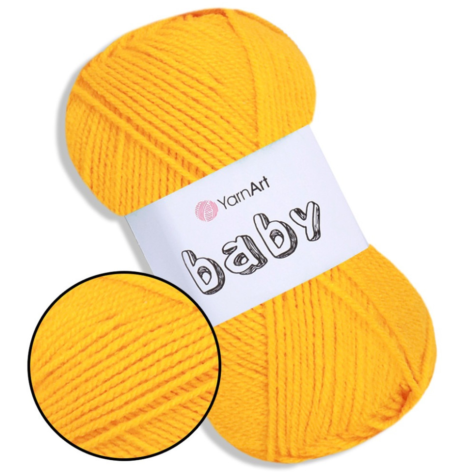 Пряжа для іграшок Baby YA150-50 акрил, 50 грам, 150 м, в асортименті — фото 3