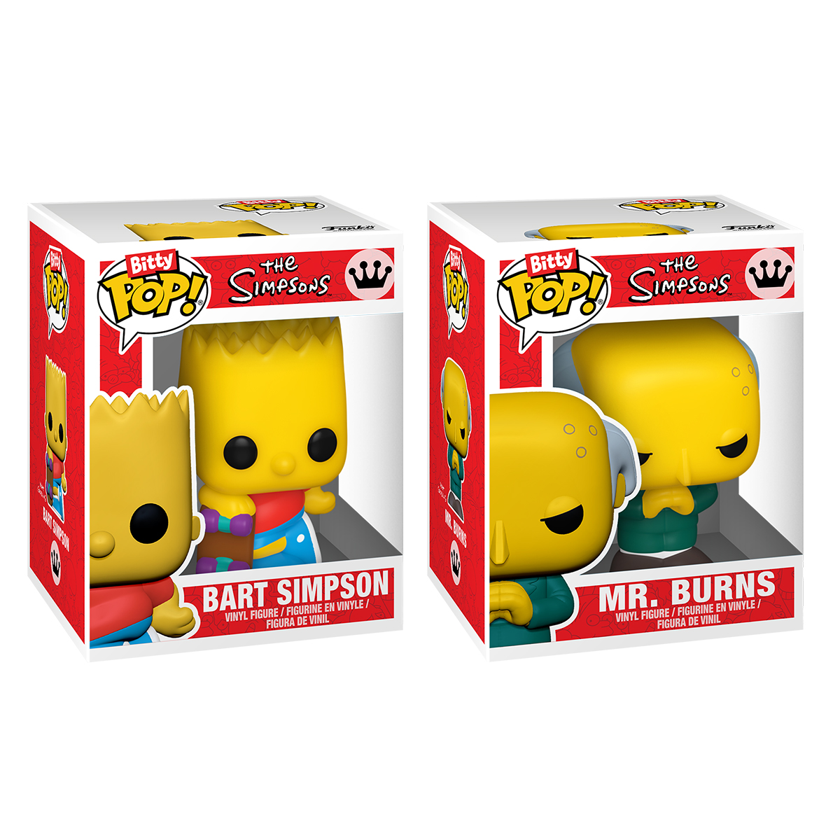 Набор игровых фигурок Bitty POP! серии "Симпсоны" – Барт и Мистер Бёрнс — фото 2
