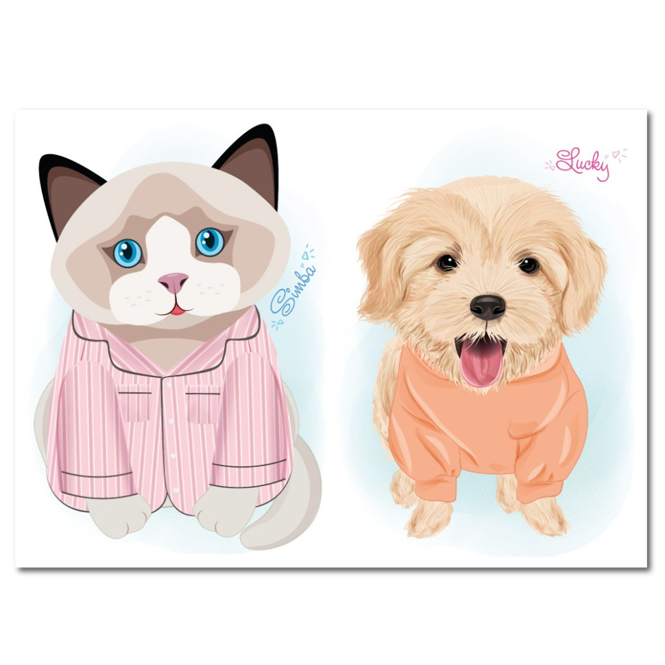 Дитяча книжка з наліпками студія краси "Dogs and cats" РМ-76-03 — фото 3