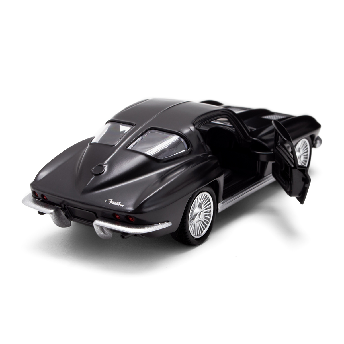 Автомодель - Chevrolet Corvette Split Window 1963 (матовий чорний) — фото 2