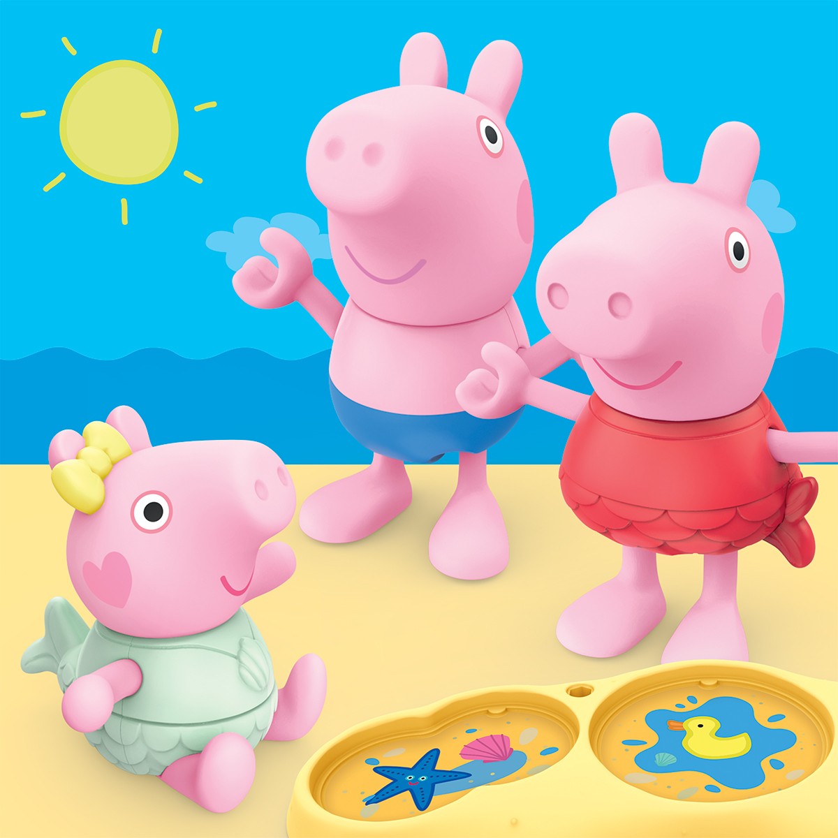 Ігровий набір Peppa Figurines – Три Маленькі Свинки На Пляжі — фото 5