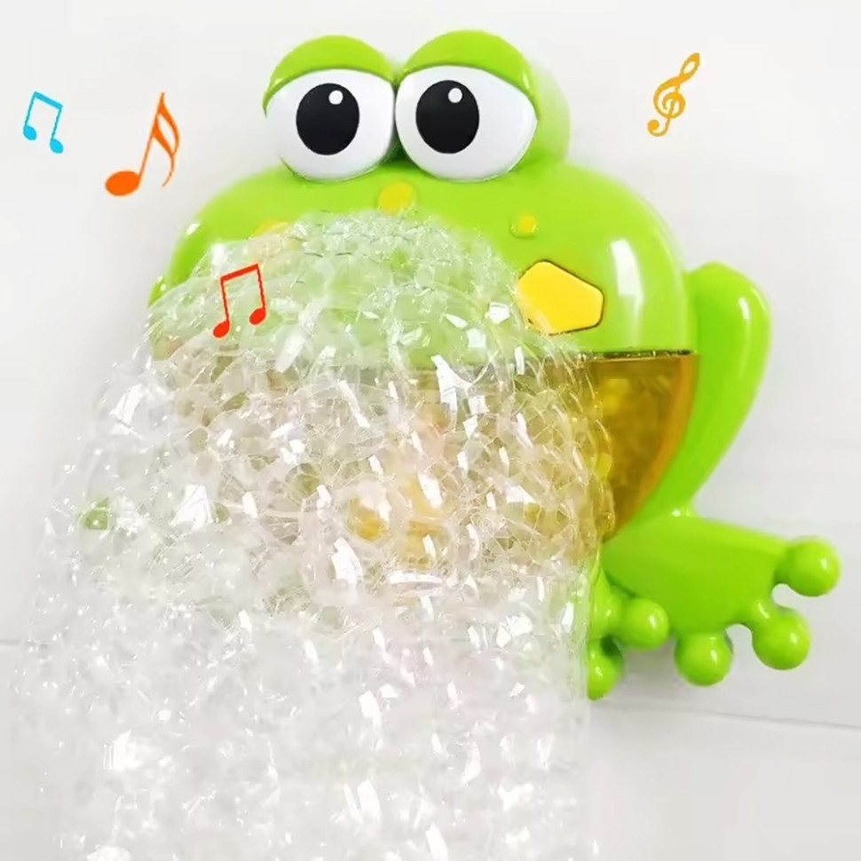 Игрушка для купания "Жабка" X18002 Bubble Frog, со звуковыми эффектами — фото 5