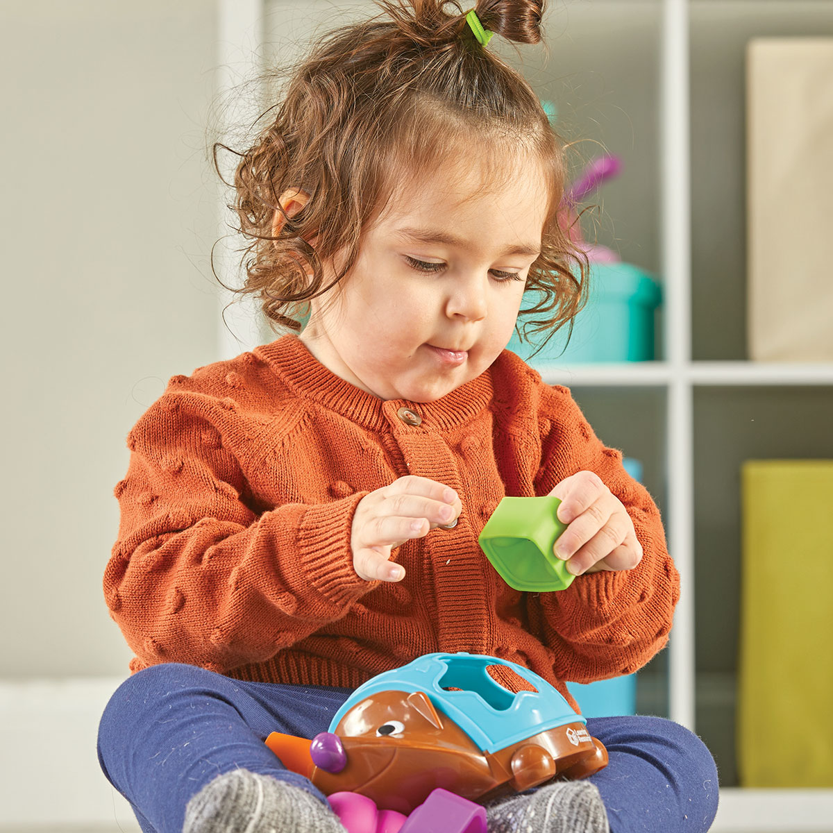 Обучающий игровой набор Learning Resources Spike The Fine Motor Hedgehog™ - POP-IT Сортер Ёжик — фото 4
