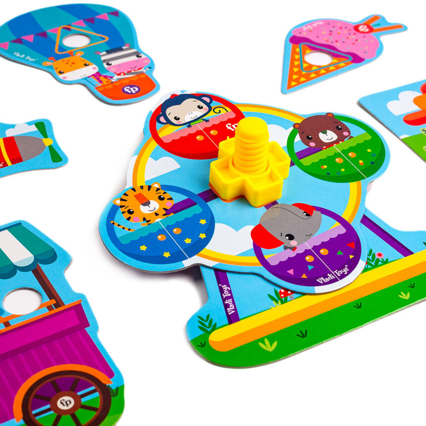Гра-конструктор з болтами @Fisher-Price. Парк розваг@ Vladi Toys VT2905-21 Укр — фото 5