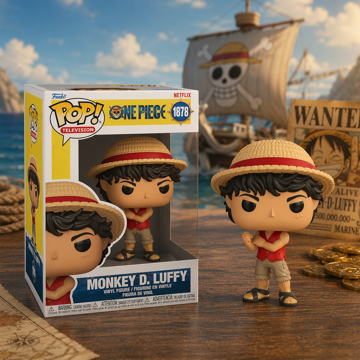 Ігрова фігурка Funko POP! серії "Великий куш" S1 - Луффі — фото 3