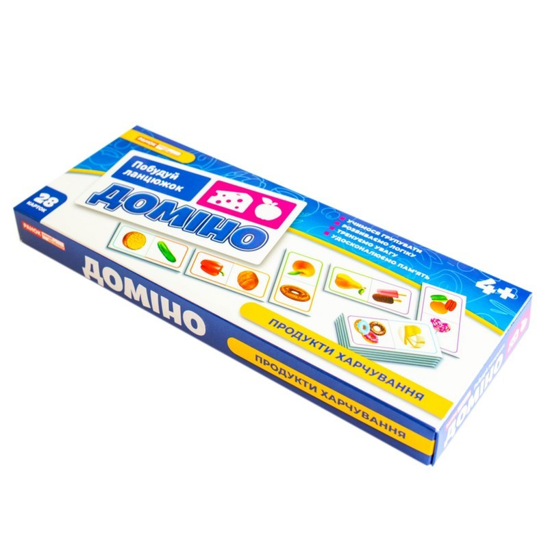 Детская настольная игра "Домино. Продукты питания" 10109169, 28 карт — фото 19