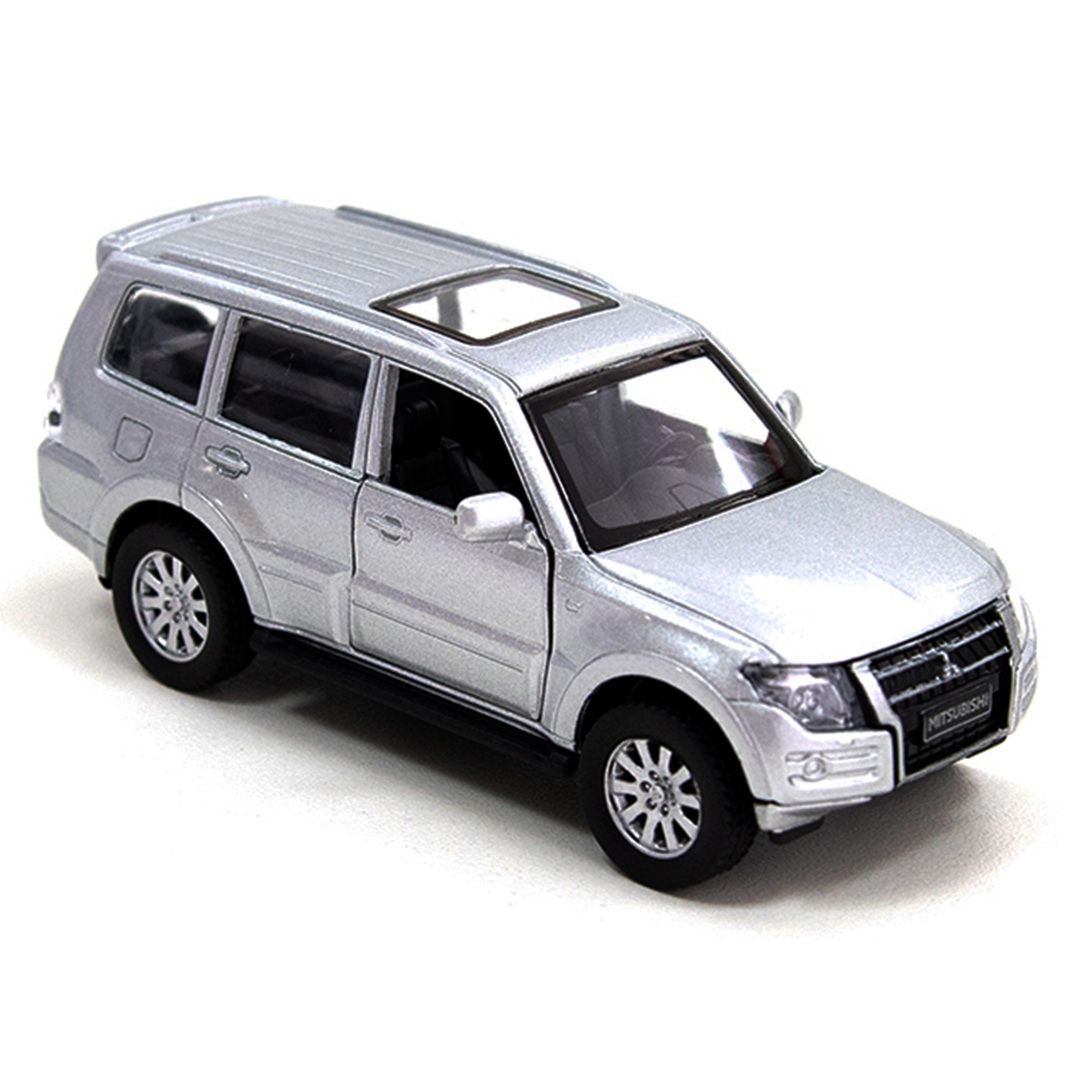 Автомодель - Mitsubishi Pajero 4WD Turbo (серебристый) — фото 10