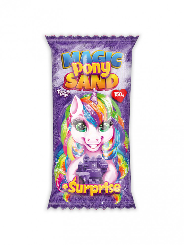 Набір для творчості "Кінетичний пісок "Magic Pony Sand" MPS-01-01, 150 г Фіолетовий