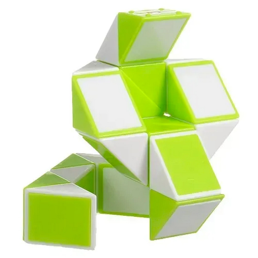 Пластиковая головоломка Змейка Рубика GREEN SCT404 зеленая — фото 5