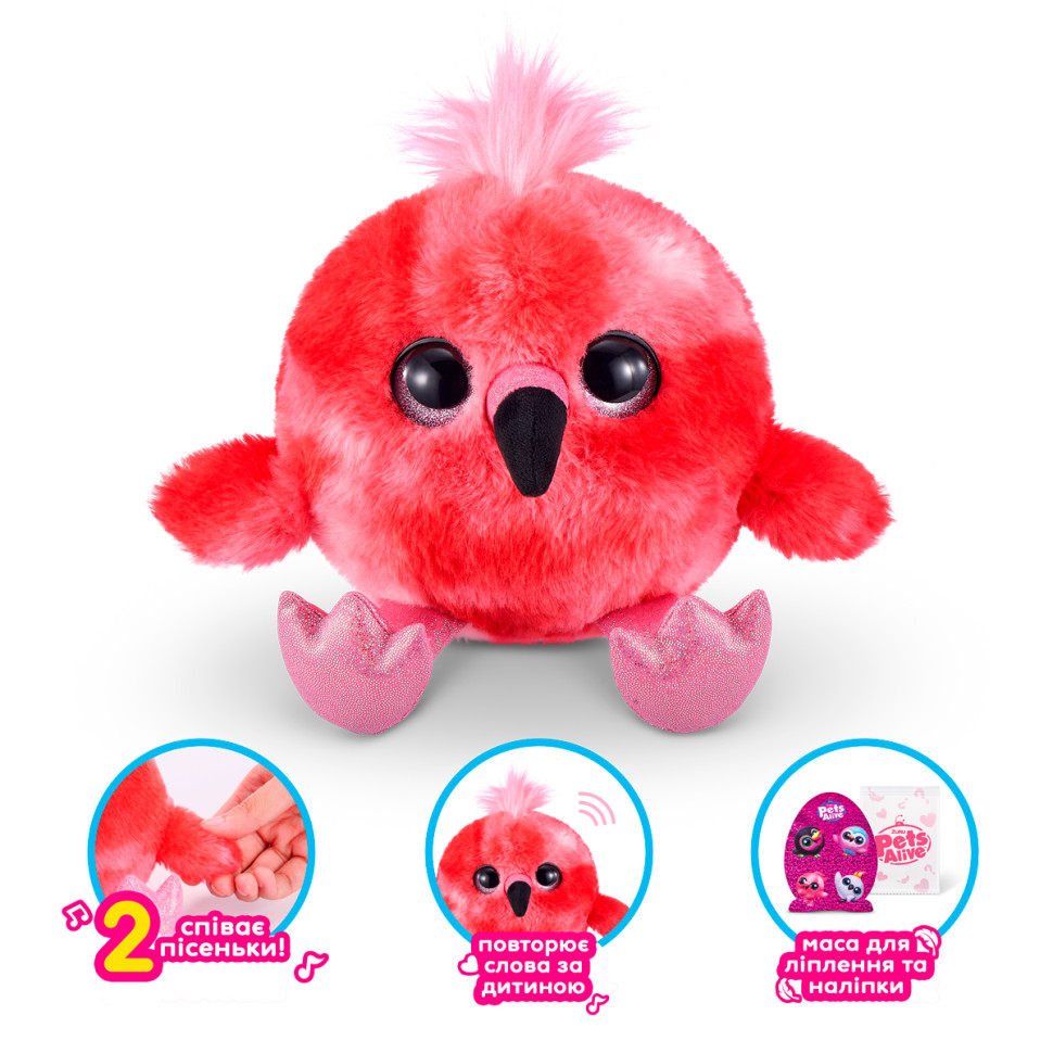 Интерактивный игровой набор Веселые птички Pets & Robo Alive S1 9537 поет 2 песенки — фото 4