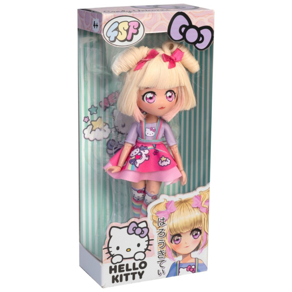 Детская кукла "Конфетка Единорог" 4SF Manga Dolls HKTF0400 серии "Hello Kitty" — фото 2