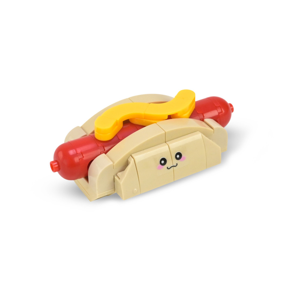 Конструктор дитячий "Western fast food: Hot Dog Bun" 1024A-2, пластик, 75 деталей — фото 2