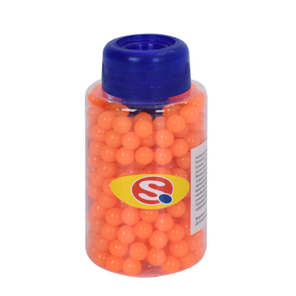 Кульки для дитячої зброї SQU-047(Orange) пластик, 6 мм, 320 шт
