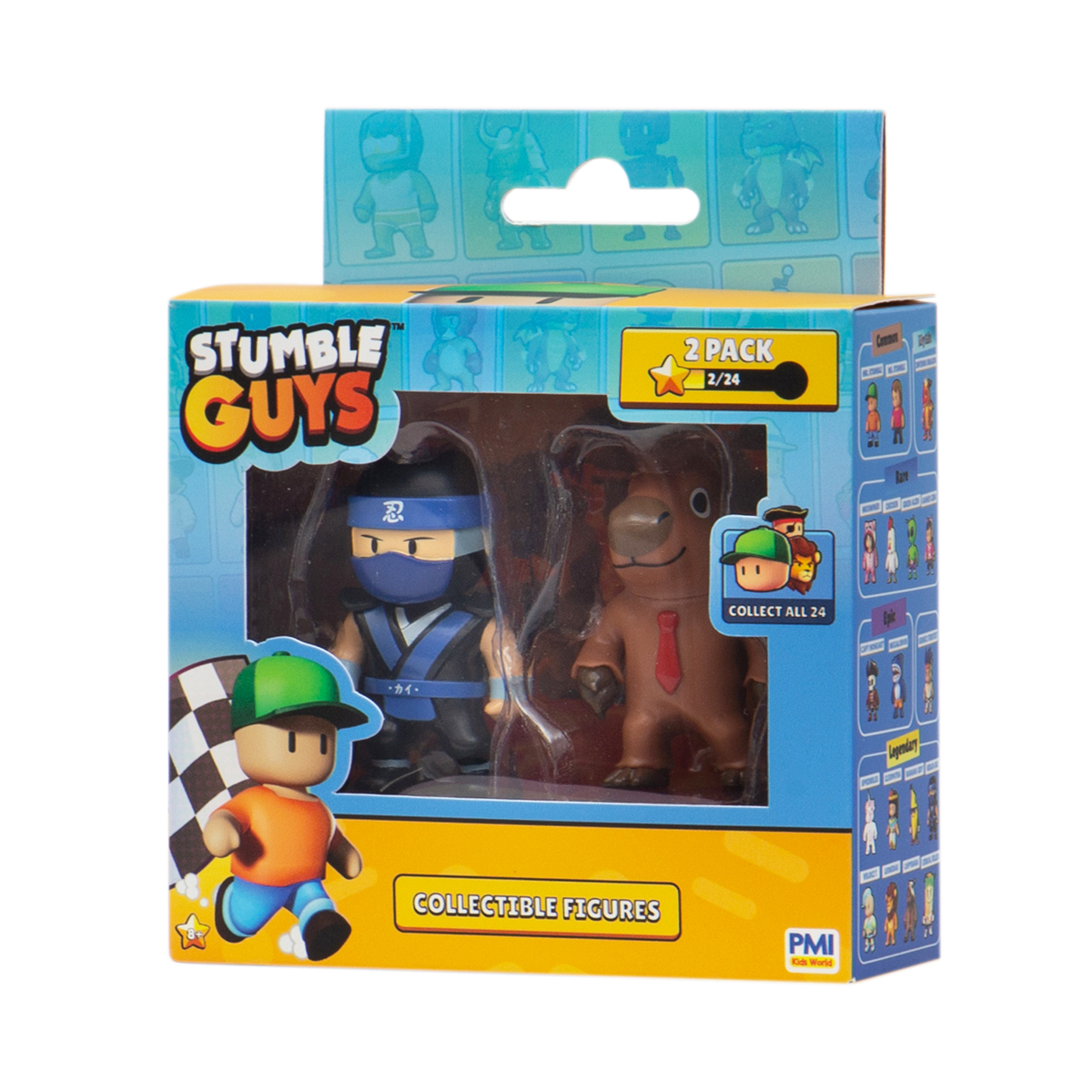 Набір колекційних фігурок Stumble Guys - Ніндзя Кай і Капібара (2 фігурки, 6 cm)