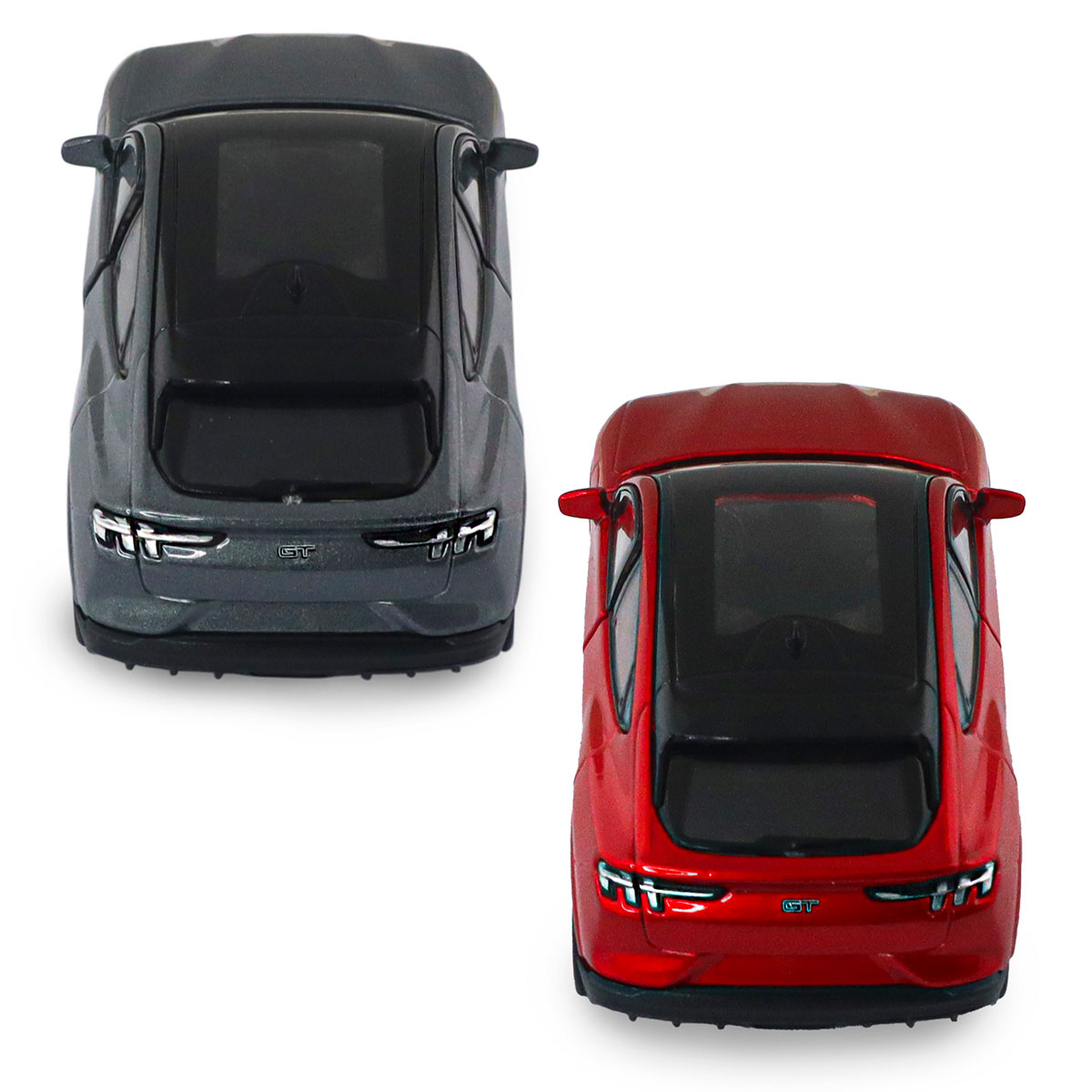Автомодель - FORD Mustang MACH-E GT 2023 (червоний, сріблясто-сірий) — фото 10