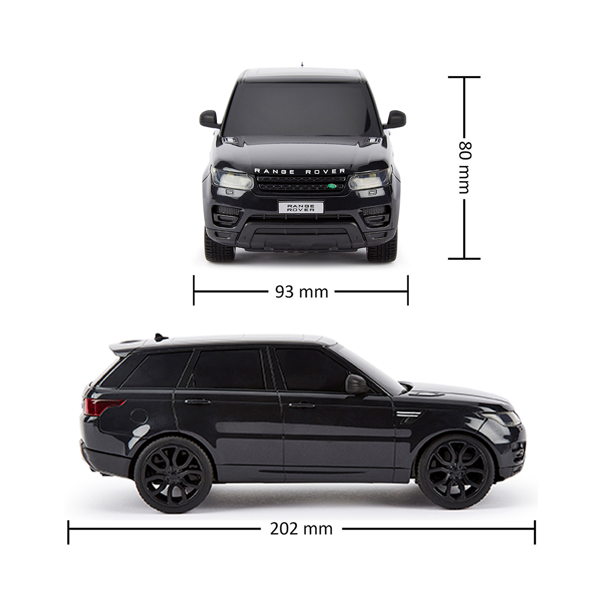 Автомобиль KS Drive на р/у - LAND Rover Range Rover Sport (1:24, 2.4Ghz, черный) — фото 6