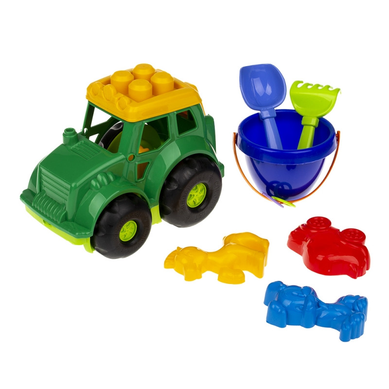 Пісочний набір Трактор "Коник" №3 Colorplast 0220 Зелений