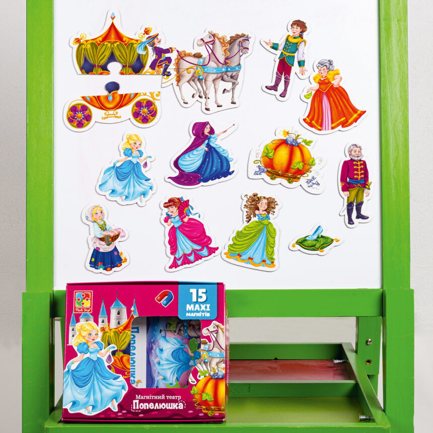 Настільна гра магнітний театр "Попелюшка" Vladi Toys VT3206-53 Укр — фото 7