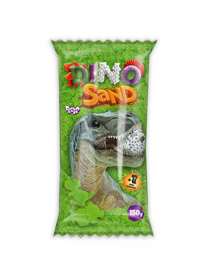 Набір для творчості "Кінетичний пісок "Dino Sand" DS-01-01, 150 г Зелений