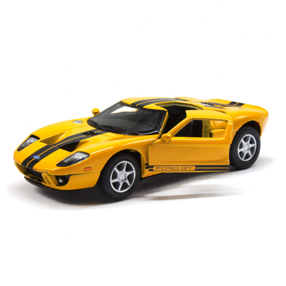 Дитяча модель машинки Ford GT 2006 Kinsmart KT5092W інерційна, 1:36 Yellow