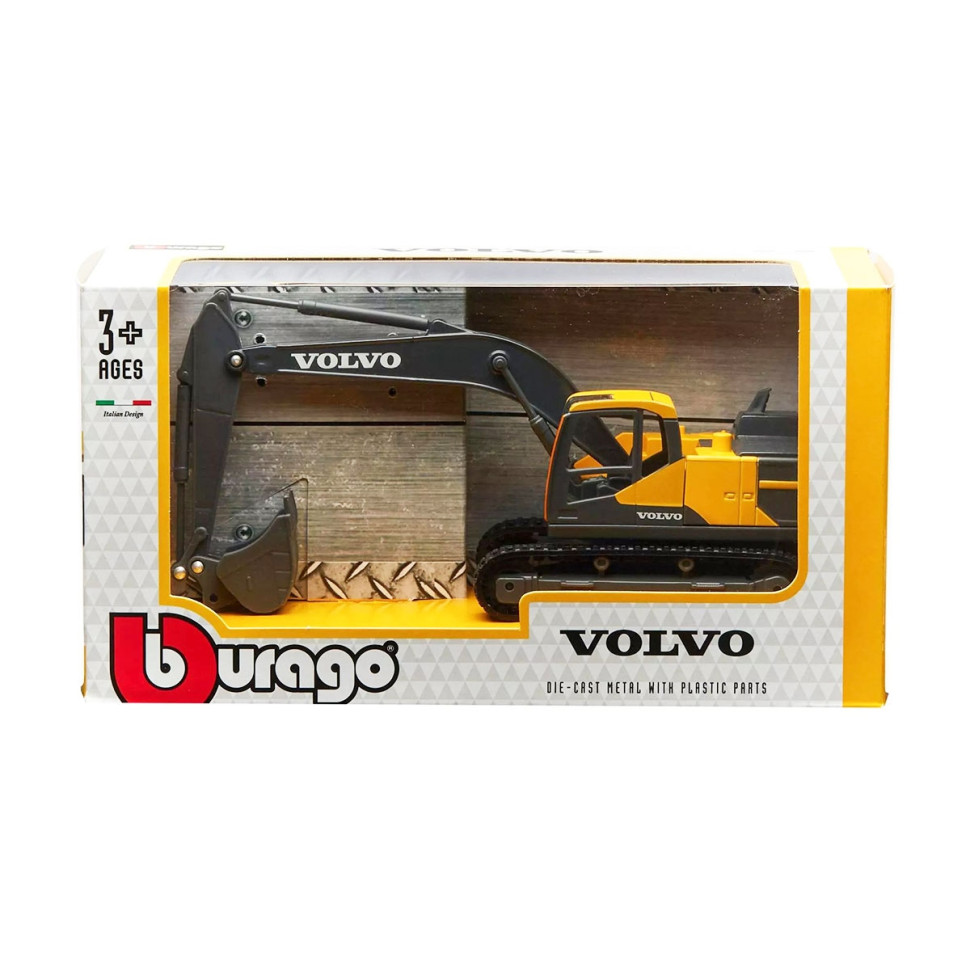 Автомодель "Екскаватор Volvo EC220E" Bburago 18-32086 серії Construction — фото 8
