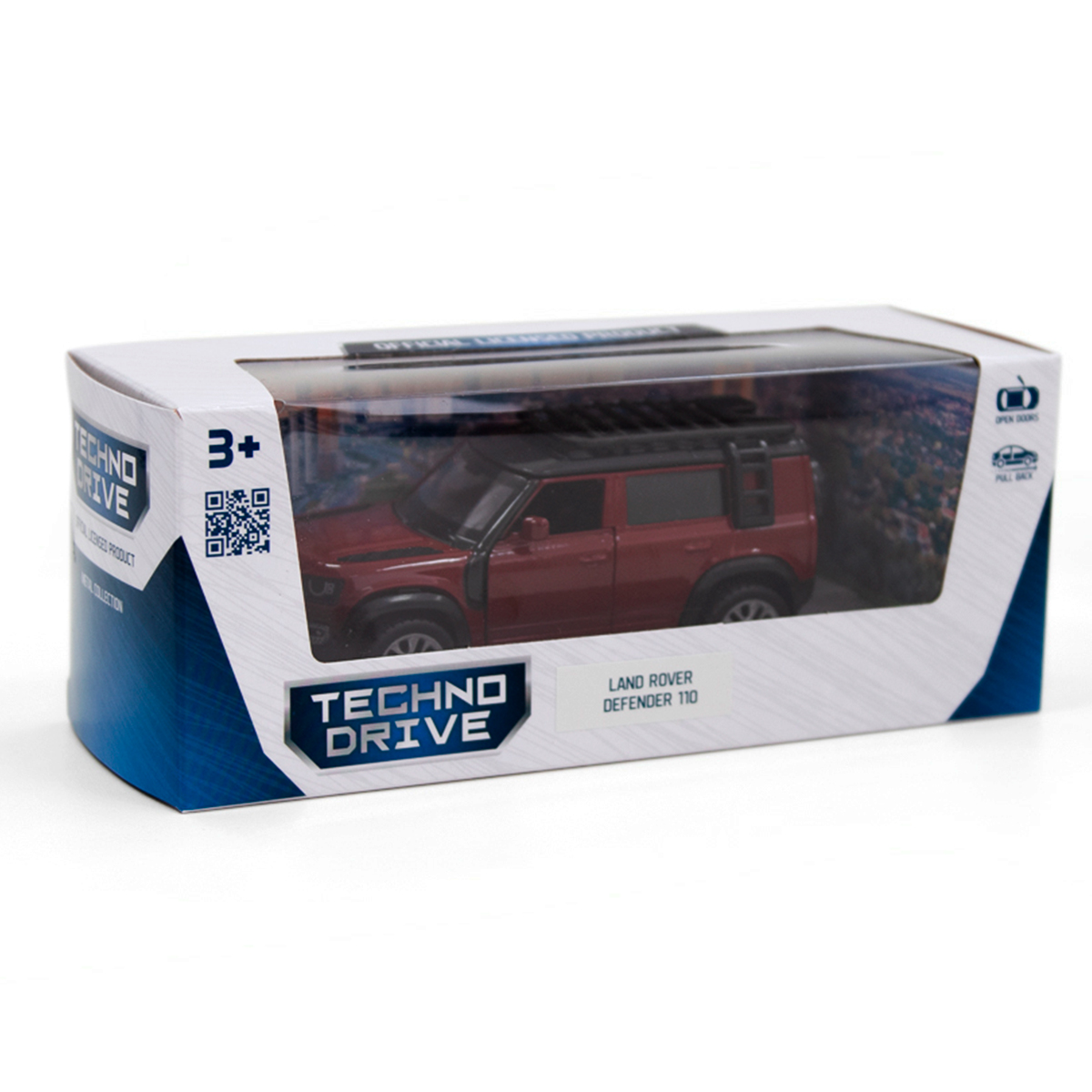 Автомодель - LAND Rover Defender 110 (червоний) — фото 4