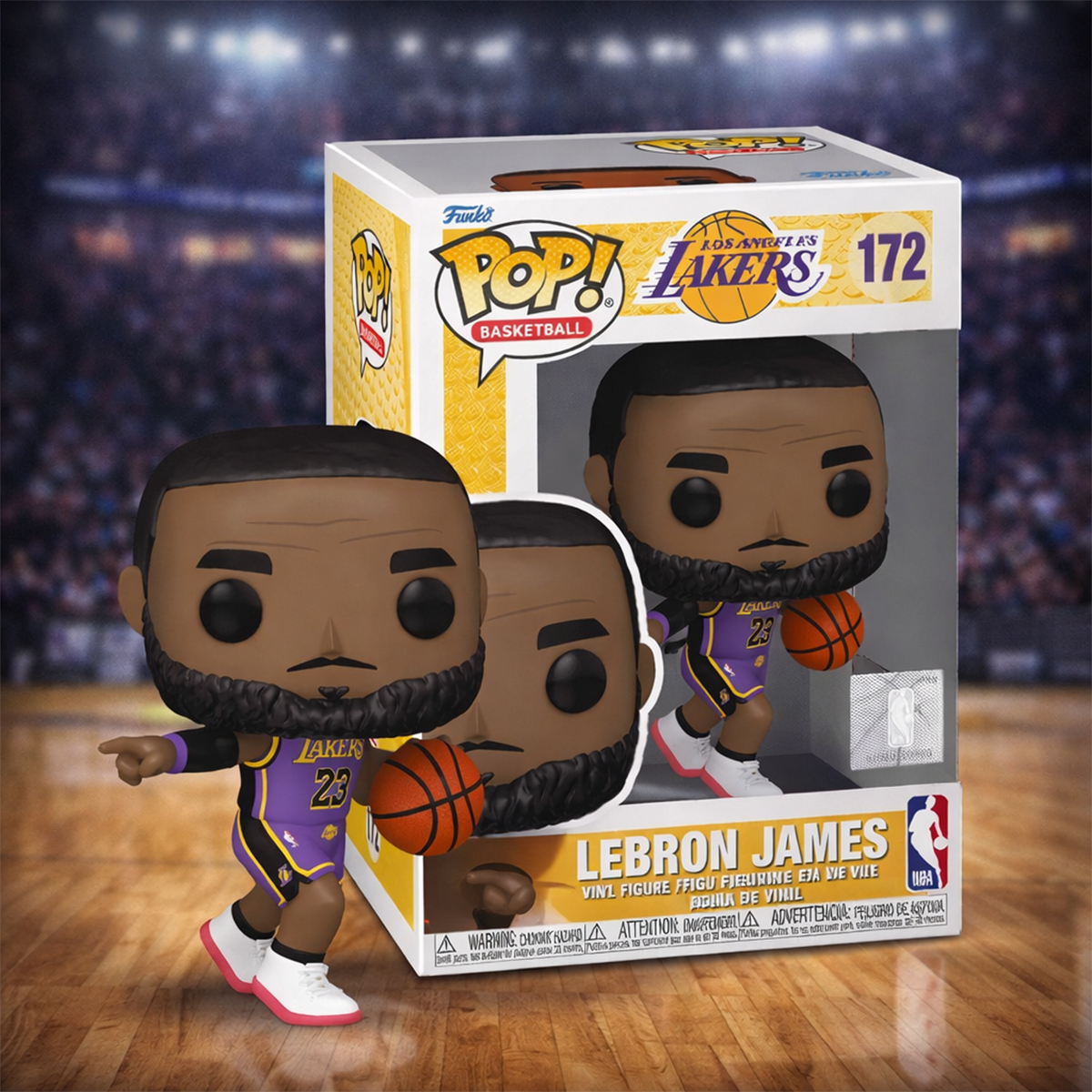 Ігрова фігурка Funko POP! серії "NBA: Los Angeles Lakers" - Леброн Джеймс — фото 3