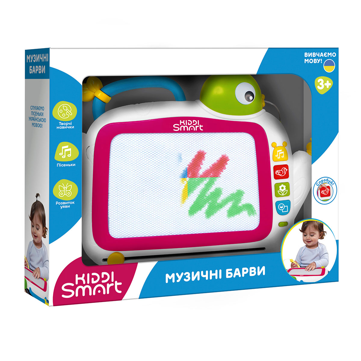 Розвивальна магнітна дошка Kiddi Smart - Музичні Барви (українська) — фото 5