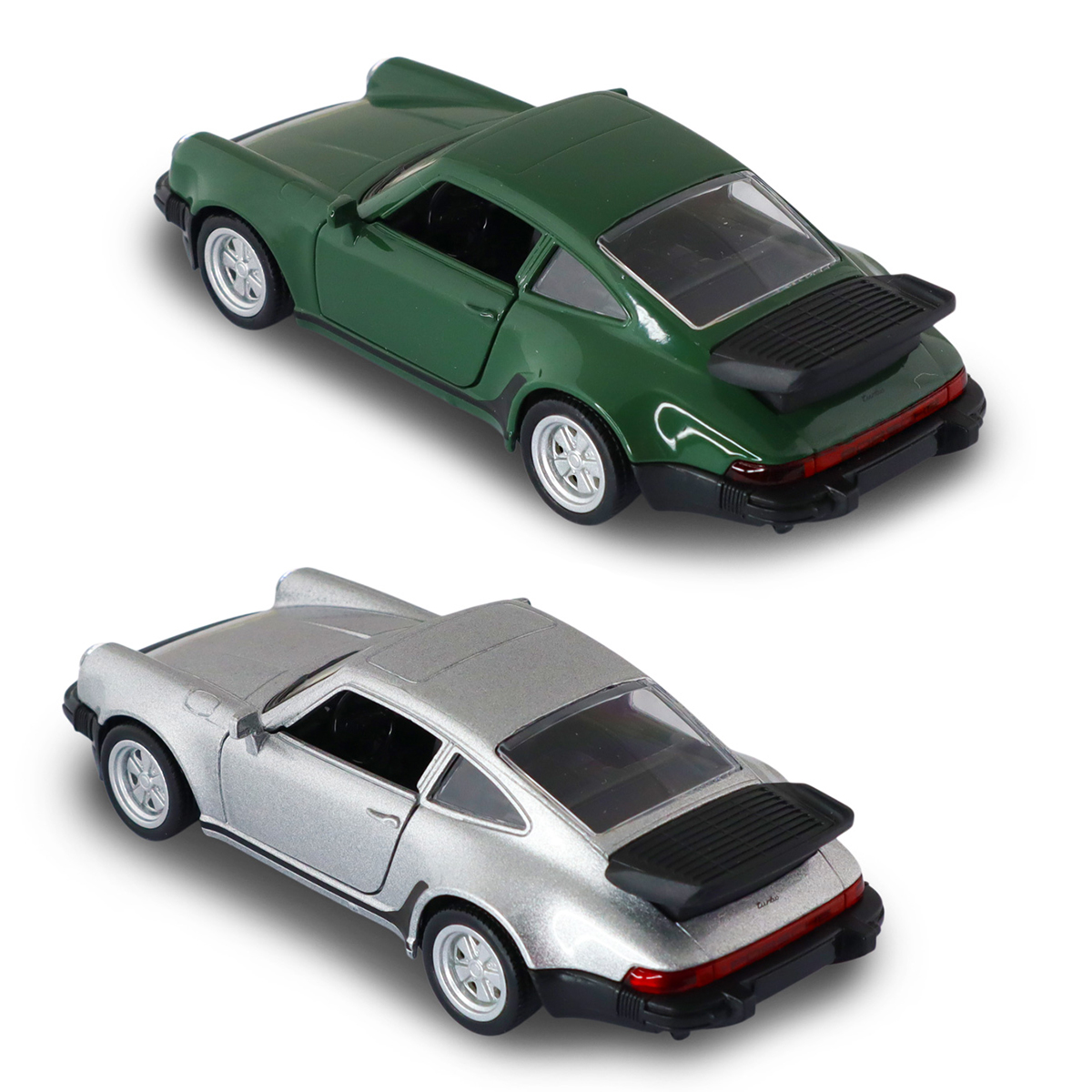 Автомодель - Porsche 911 Turbo 3.3 1978 (серый, темно-зеленый) — фото 7