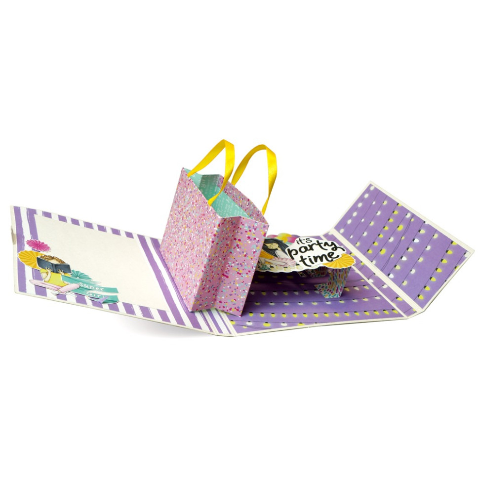Набір для створення pop-up листівки "Party Girl" FDGCK-052, 14 x 16 см — фото 9