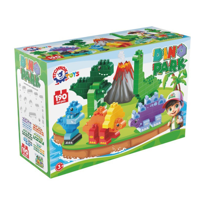 Дитячий конструктор "Dino park" 2222TXK 190 деталей