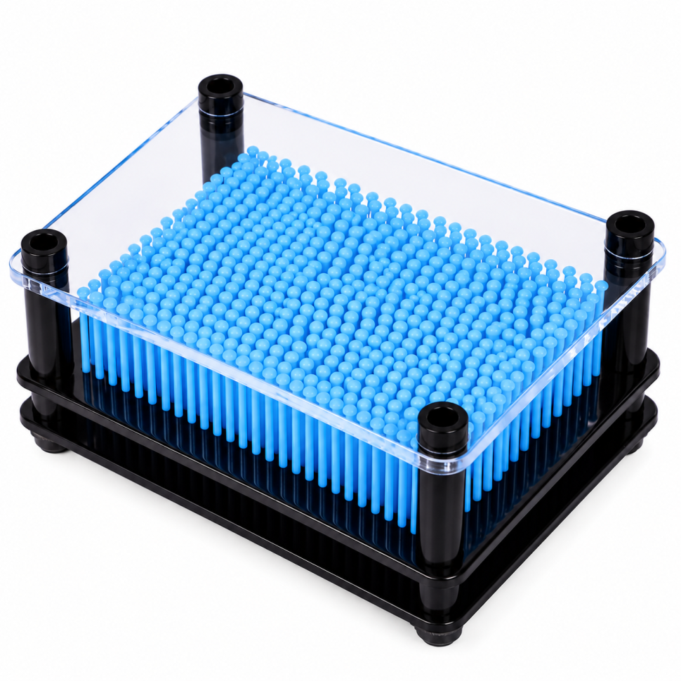 Об'ємна панель-антистрес з рухомими елементами "3D Пін Арт" MK 5967(Light-Blue) світло-блакитний