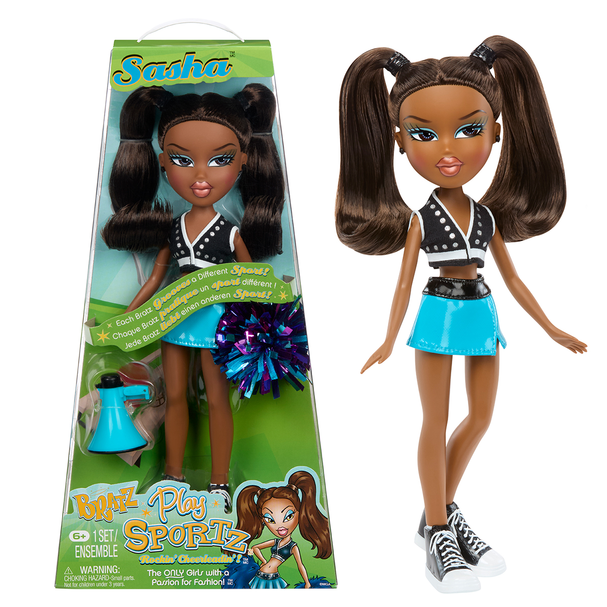 Ігровий набір Bratz серії "Play Sportz" – Чирлідерка Саша (з акс.)