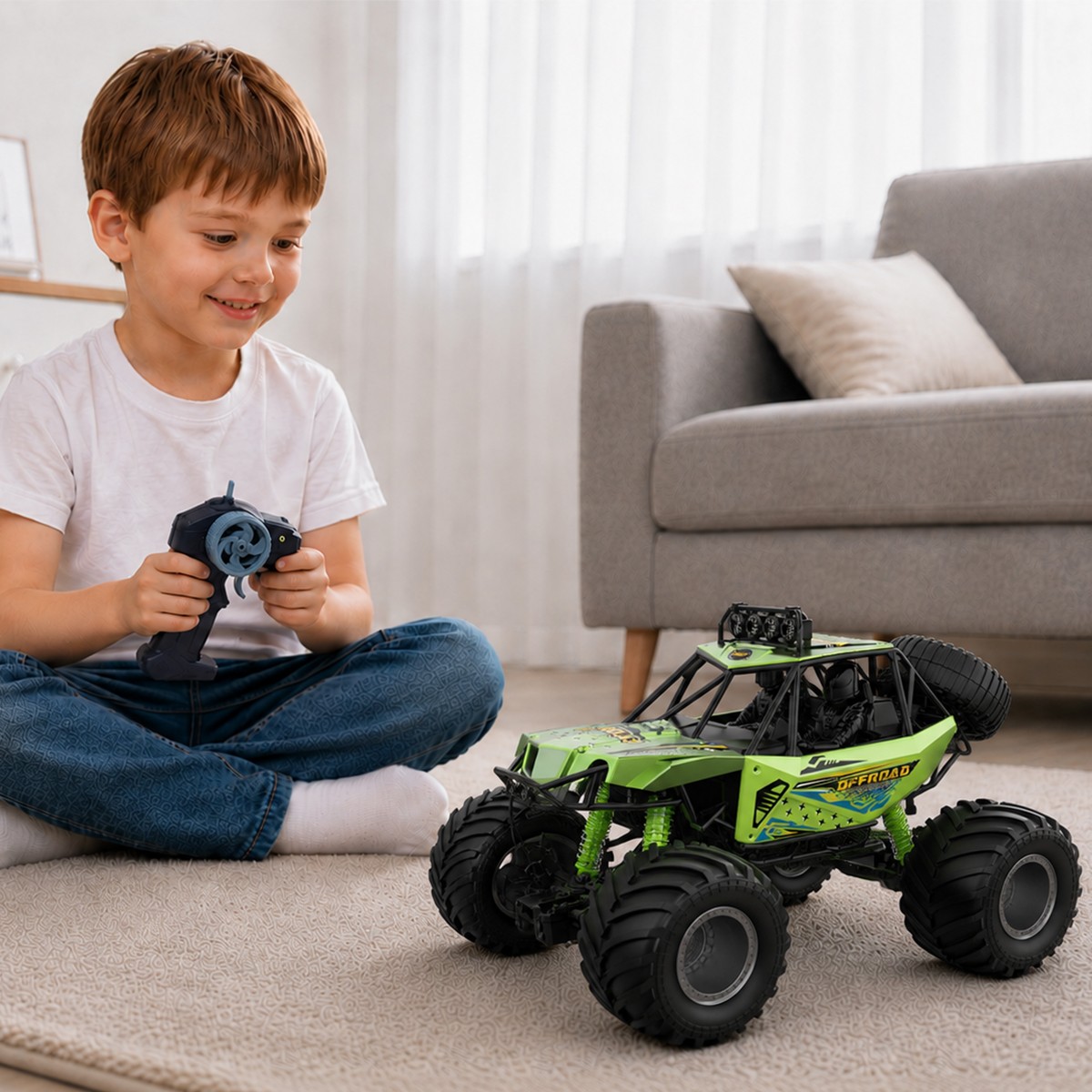 Автомобіль KS Drive на р/к - Beast Runner (2.4 GHz, акум. 7.4 V, зелений) — фото 5