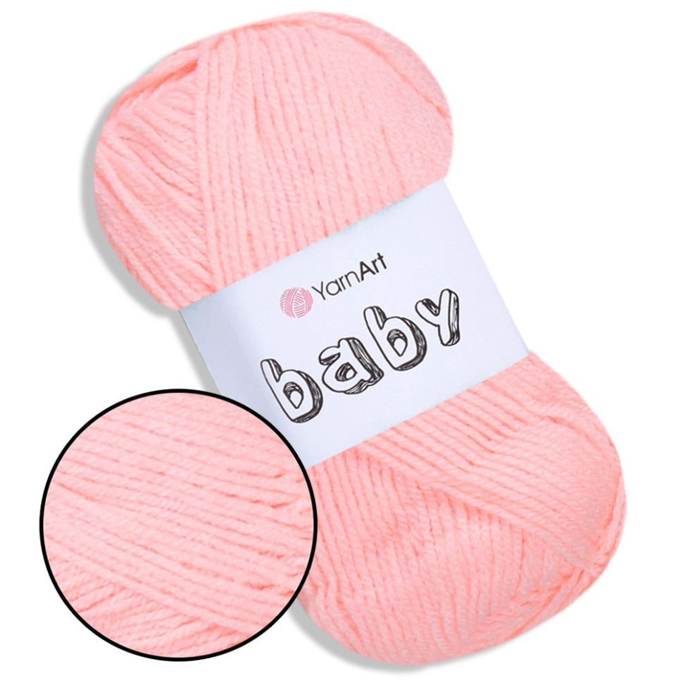 Пряжа для іграшок Baby YA150-50 акрил, 50 грам, 150 м, в асортименті — фото 7