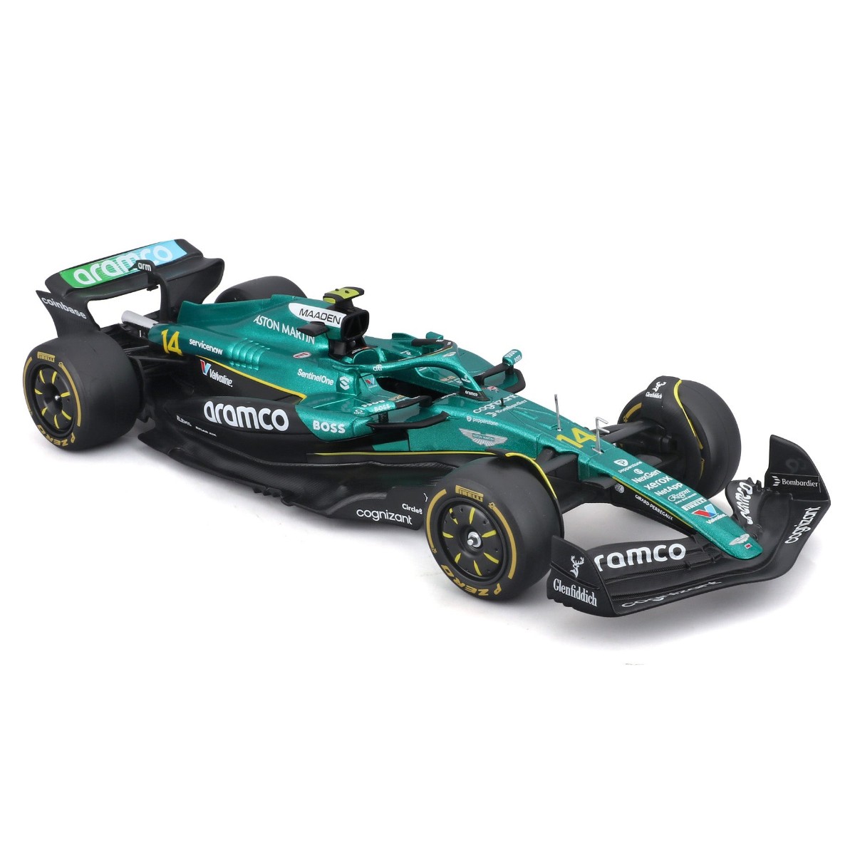 Автомодель с фигуркой – Aston Martin AMR25 (2025) (1:24) — фото 7